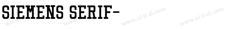 siemens SERIF字体转换
